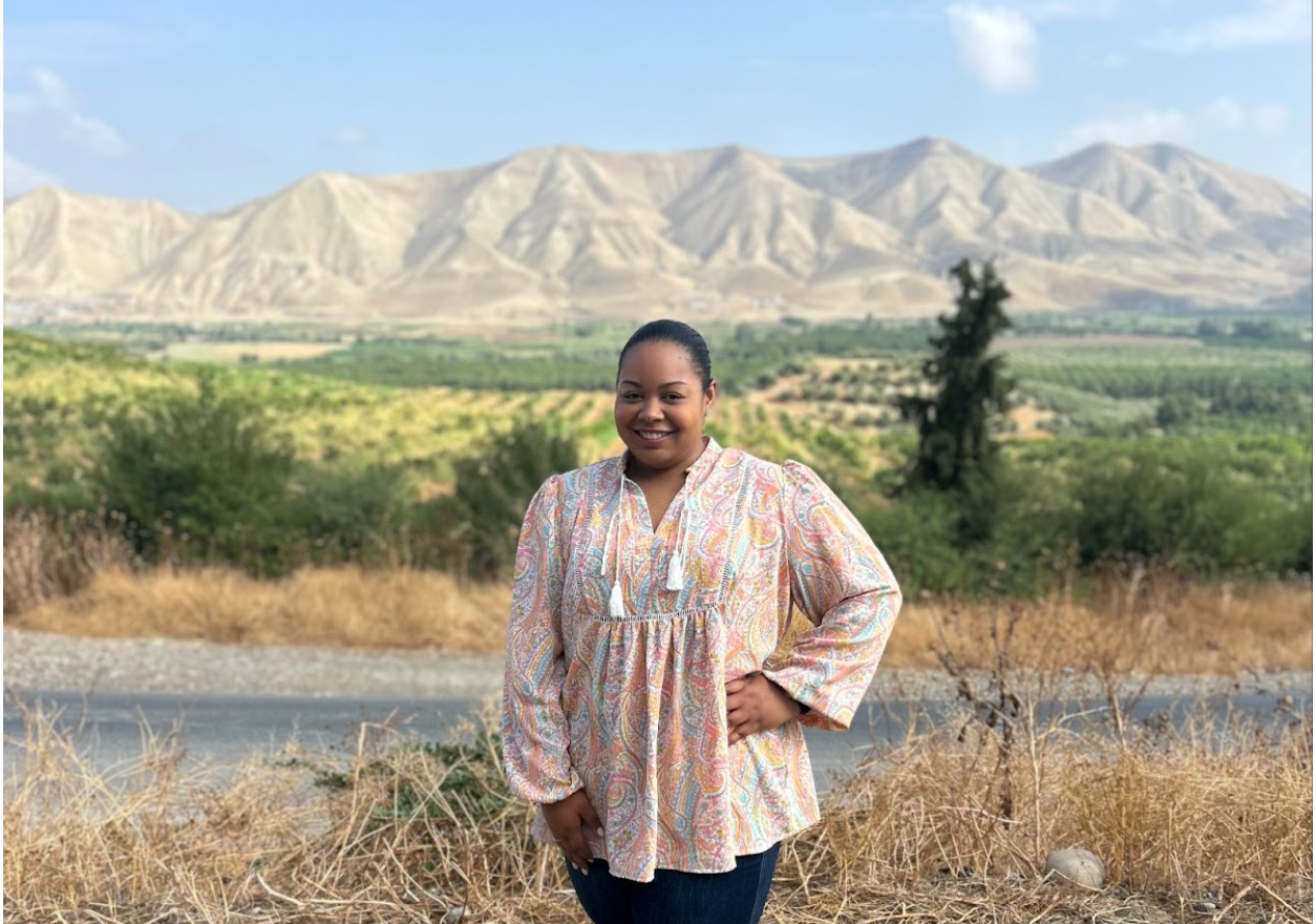 Desarae Nelson visits a rural olive and almond farm in Fes overlooking the Atlas Mountains during a trip to Morocco.